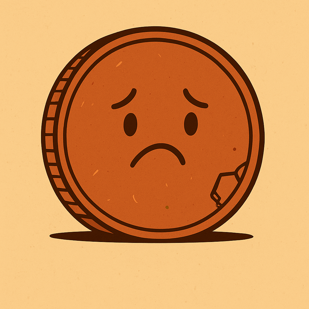 Penniless coin